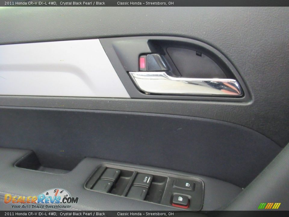 2011 Honda CR-V EX-L 4WD Crystal Black Pearl / Black Photo #22