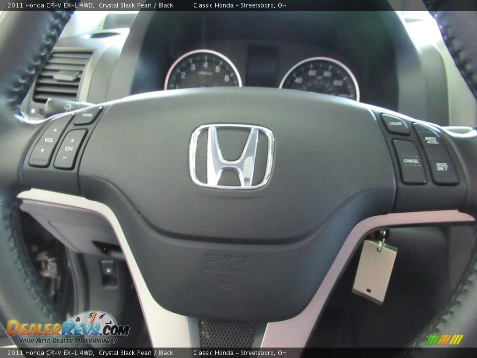 2011 Honda CR-V EX-L 4WD Crystal Black Pearl / Black Photo #23
