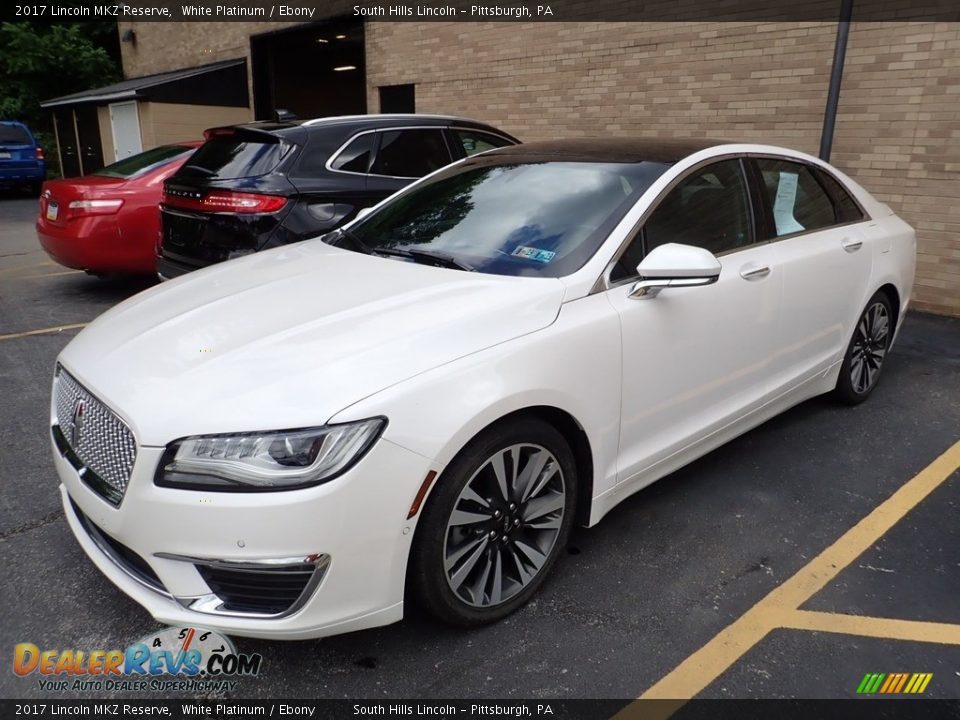 2017 Lincoln MKZ Reserve White Platinum / Ebony Photo #1