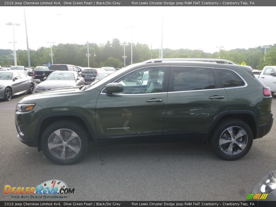 2019 Jeep Cherokee Limited 4x4 Olive Green Pearl / Black/Ski Grey Photo #2