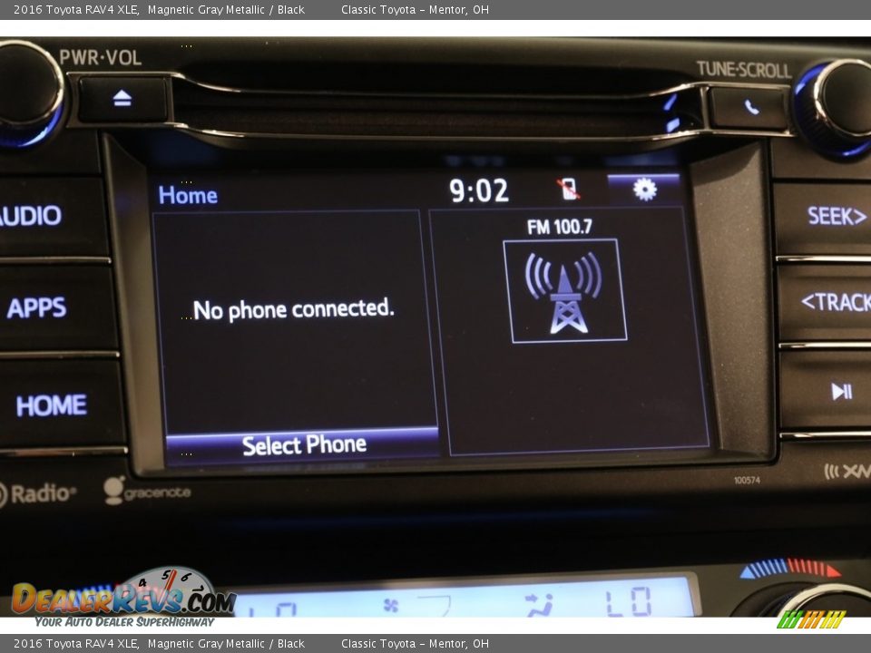 2016 Toyota RAV4 XLE Magnetic Gray Metallic / Black Photo #10