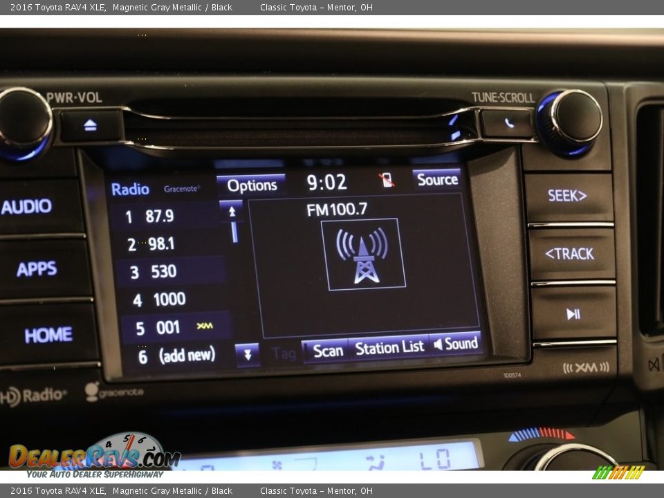 2016 Toyota RAV4 XLE Magnetic Gray Metallic / Black Photo #12