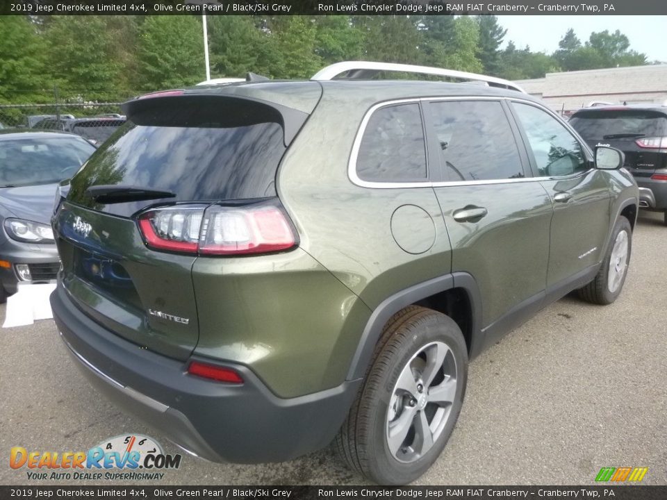 2019 Jeep Cherokee Limited 4x4 Olive Green Pearl / Black/Ski Grey Photo #5