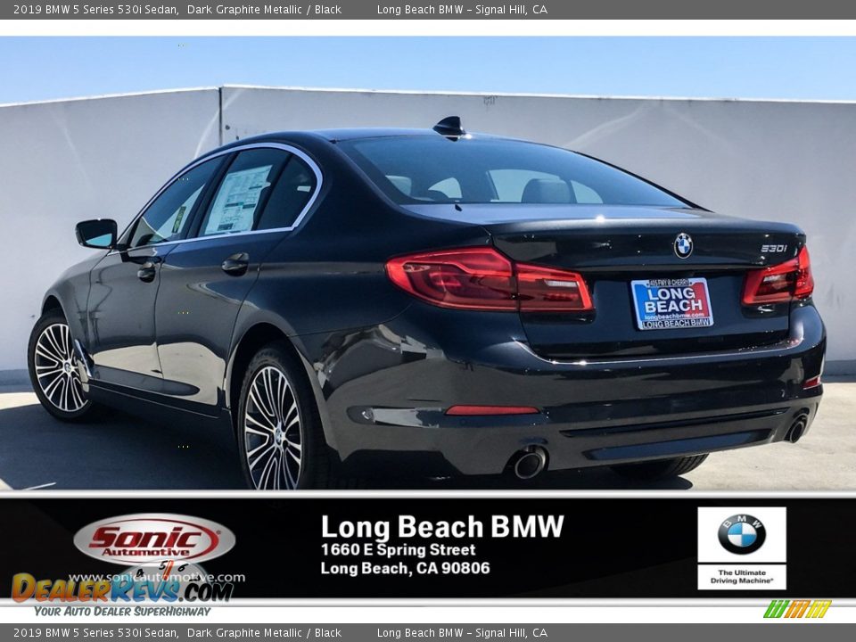 2019 BMW 5 Series 530i Sedan Dark Graphite Metallic / Black Photo #2