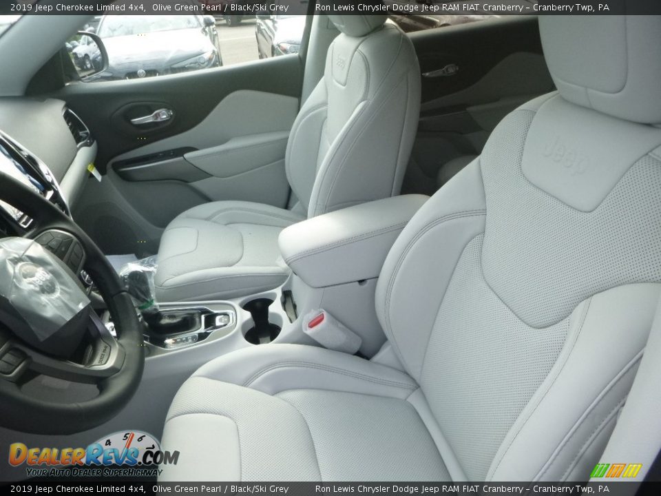 2019 Jeep Cherokee Limited 4x4 Olive Green Pearl / Black/Ski Grey Photo #13
