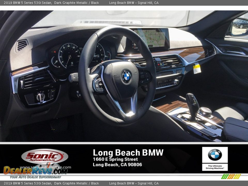 2019 BMW 5 Series 530i Sedan Dark Graphite Metallic / Black Photo #4