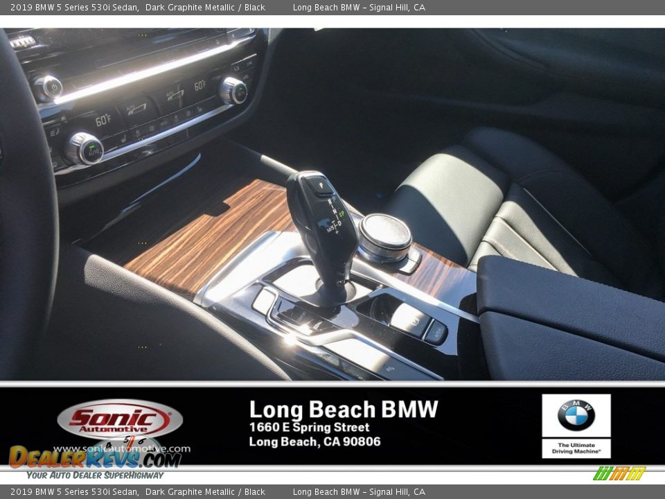 2019 BMW 5 Series 530i Sedan Dark Graphite Metallic / Black Photo #7