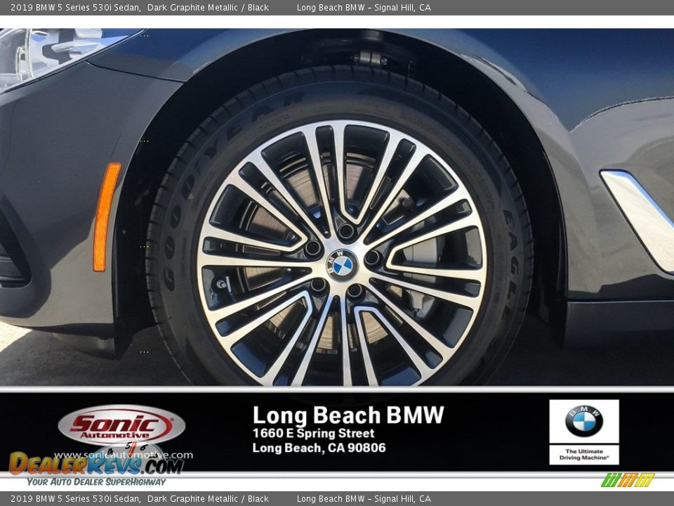 2019 BMW 5 Series 530i Sedan Dark Graphite Metallic / Black Photo #9