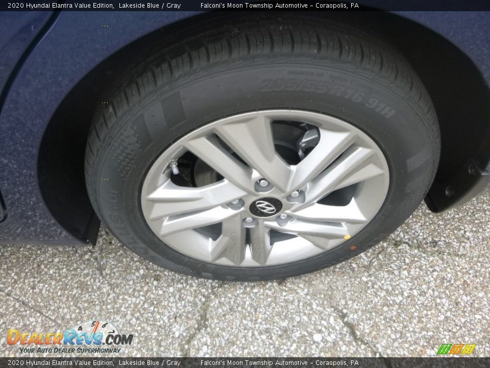 2020 Hyundai Elantra Value Edition Lakeside Blue / Gray Photo #7