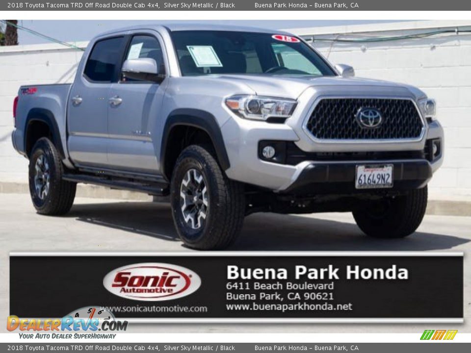 2018 Toyota Tacoma TRD Off Road Double Cab 4x4 Silver Sky Metallic / Black Photo #1