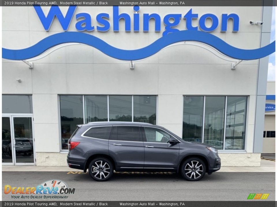 2019 Honda Pilot Touring AWD Modern Steel Metallic / Black Photo #1