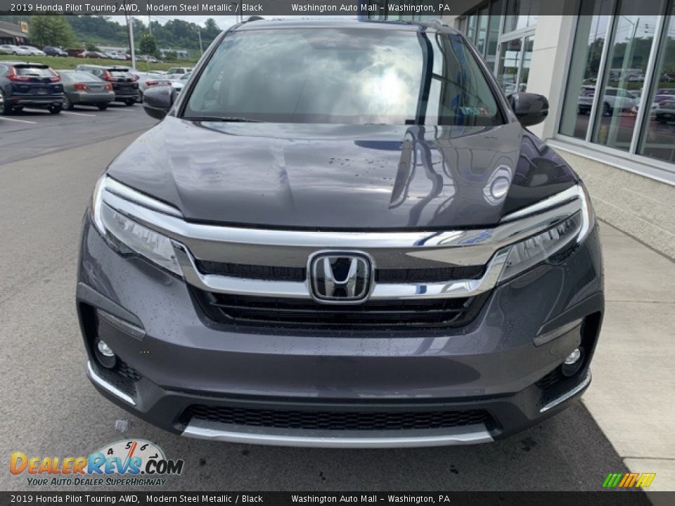 2019 Honda Pilot Touring AWD Modern Steel Metallic / Black Photo #3