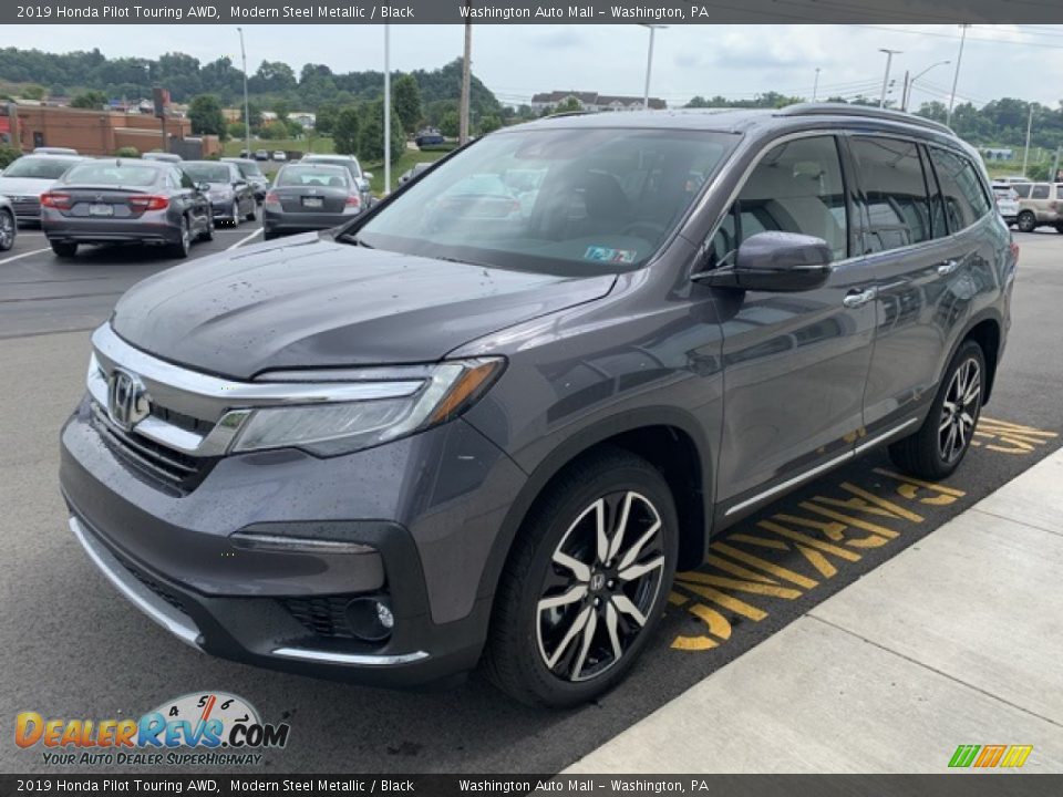 2019 Honda Pilot Touring AWD Modern Steel Metallic / Black Photo #4