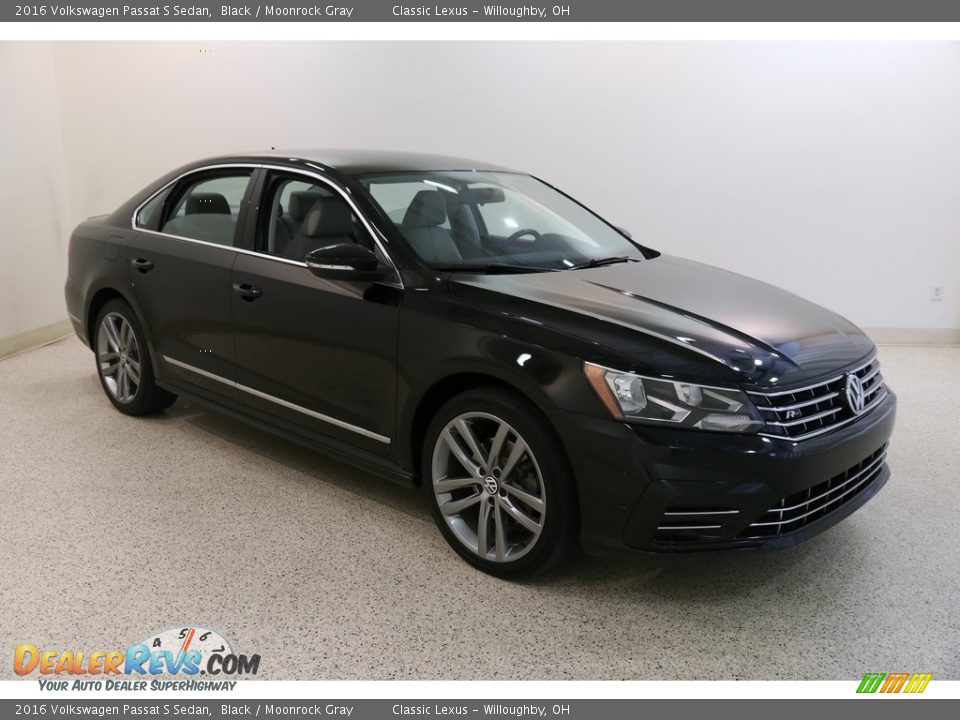 2016 Volkswagen Passat S Sedan Black / Moonrock Gray Photo #1