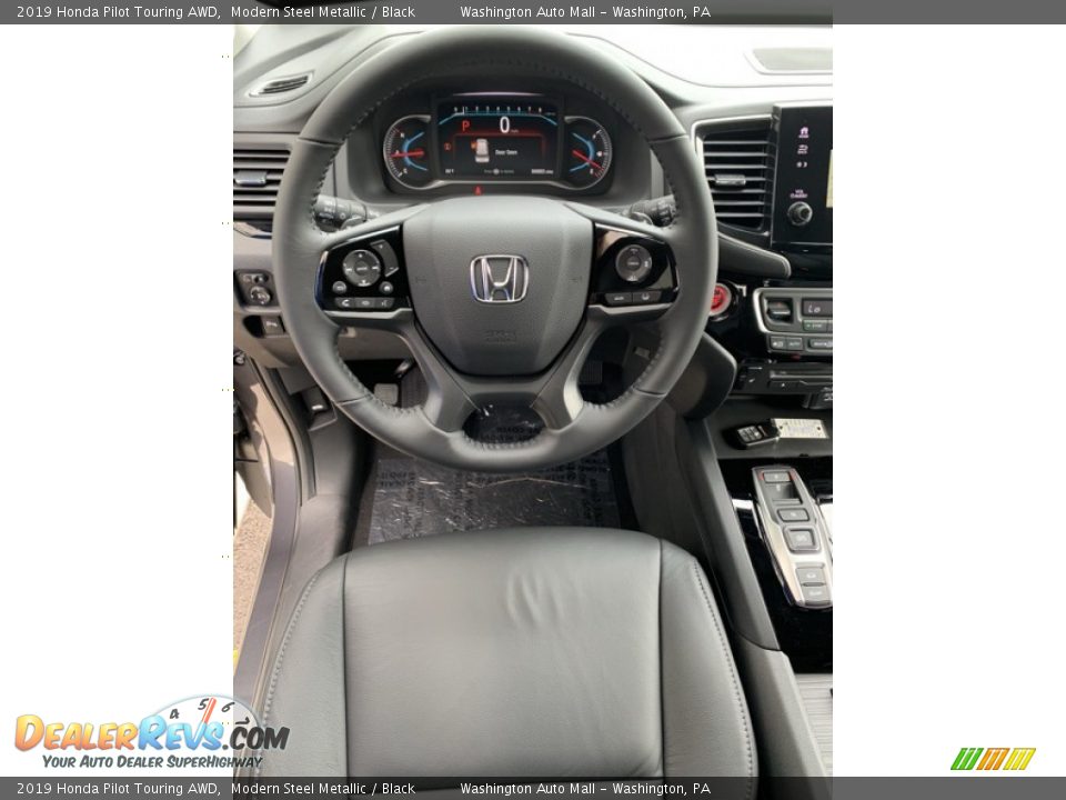 2019 Honda Pilot Touring AWD Modern Steel Metallic / Black Photo #13