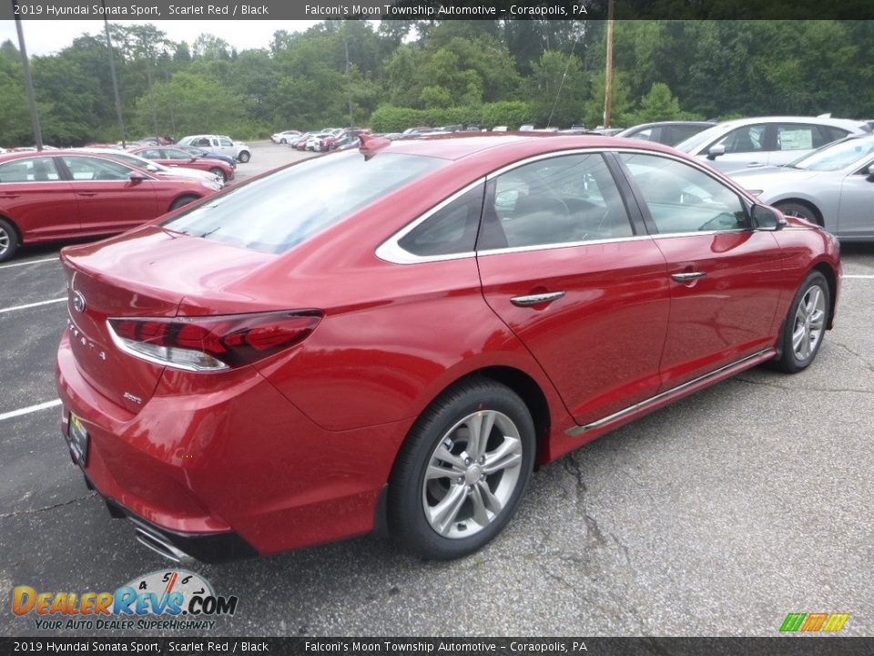 2019 Hyundai Sonata Sport Scarlet Red / Black Photo #2