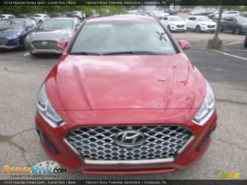 2019 Hyundai Sonata Sport Scarlet Red / Black Photo #4