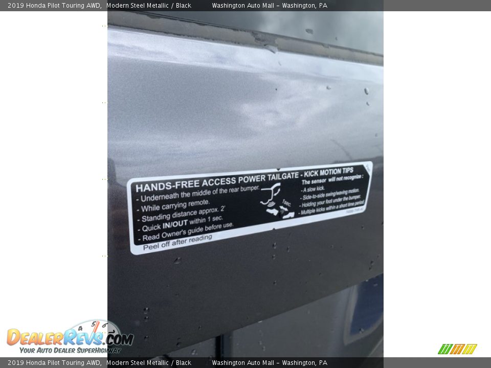 2019 Honda Pilot Touring AWD Modern Steel Metallic / Black Photo #22