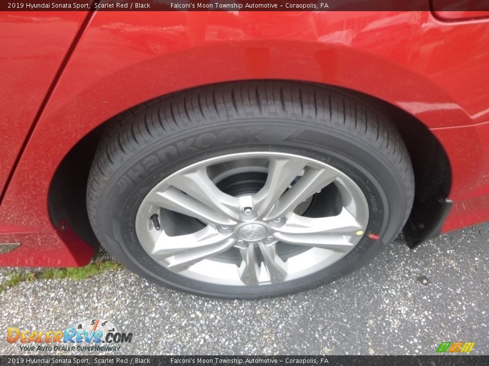 2019 Hyundai Sonata Sport Scarlet Red / Black Photo #7