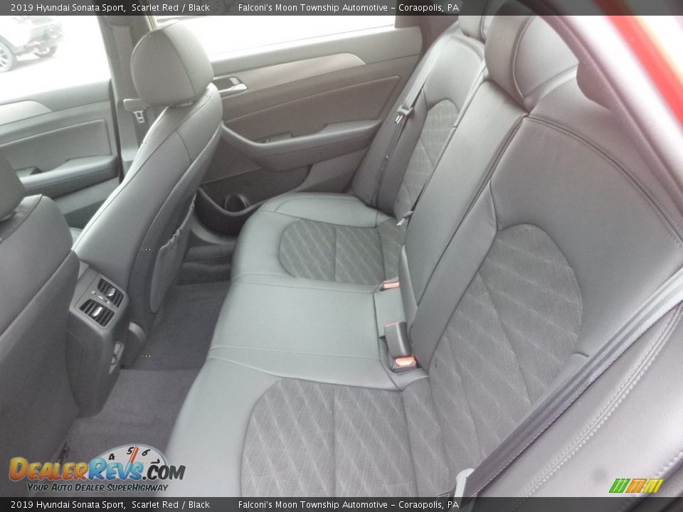 2019 Hyundai Sonata Sport Scarlet Red / Black Photo #8