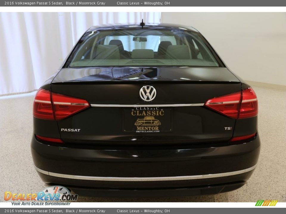 2016 Volkswagen Passat S Sedan Black / Moonrock Gray Photo #15