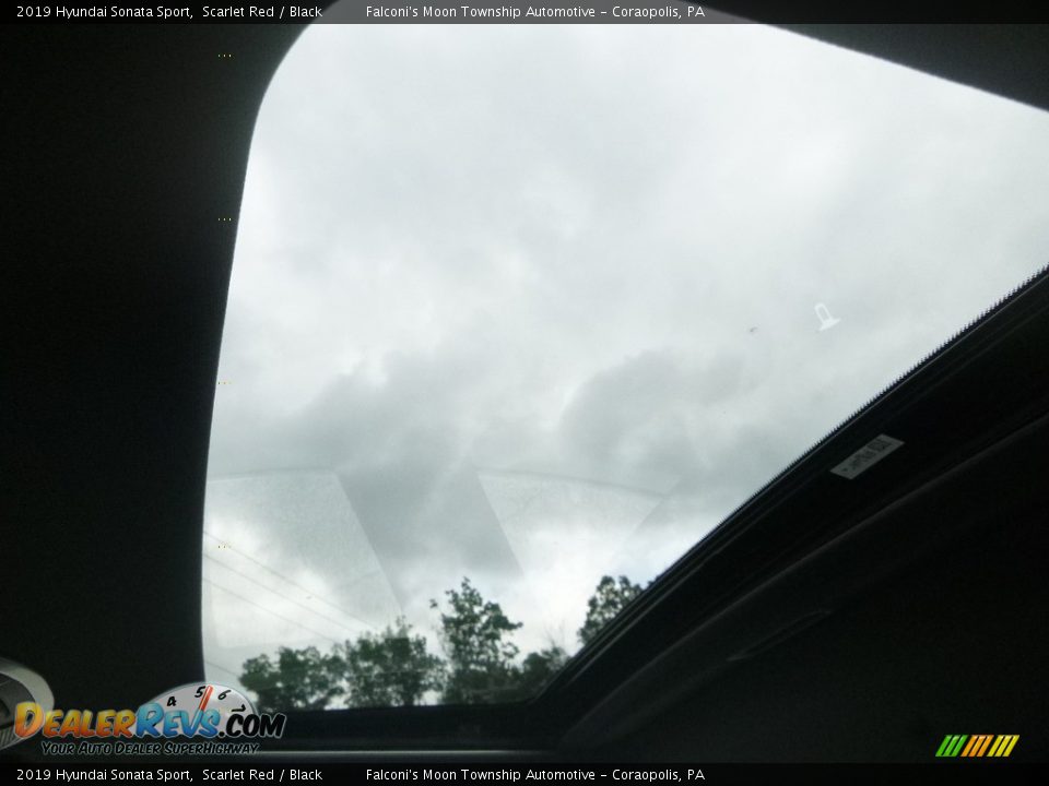 2019 Hyundai Sonata Sport Scarlet Red / Black Photo #13