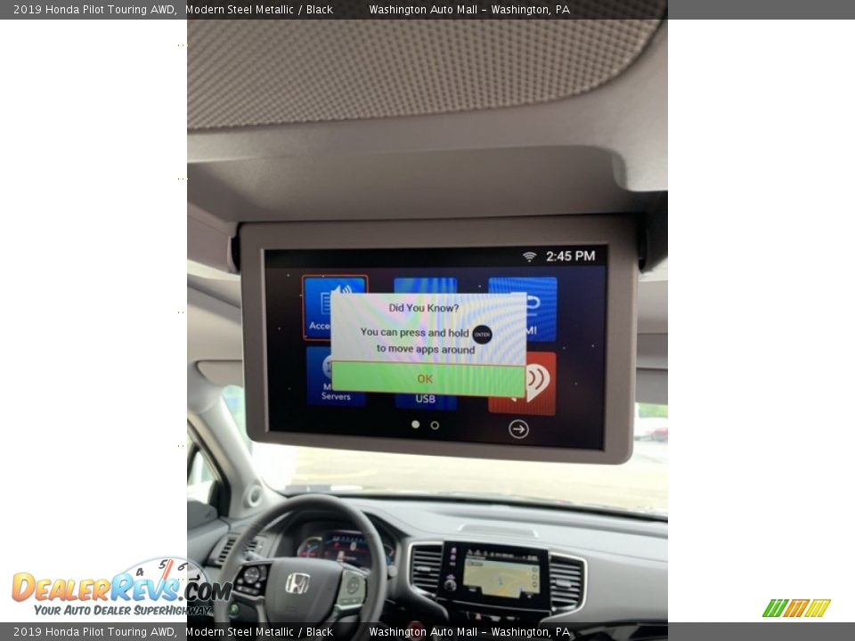 2019 Honda Pilot Touring AWD Modern Steel Metallic / Black Photo #33