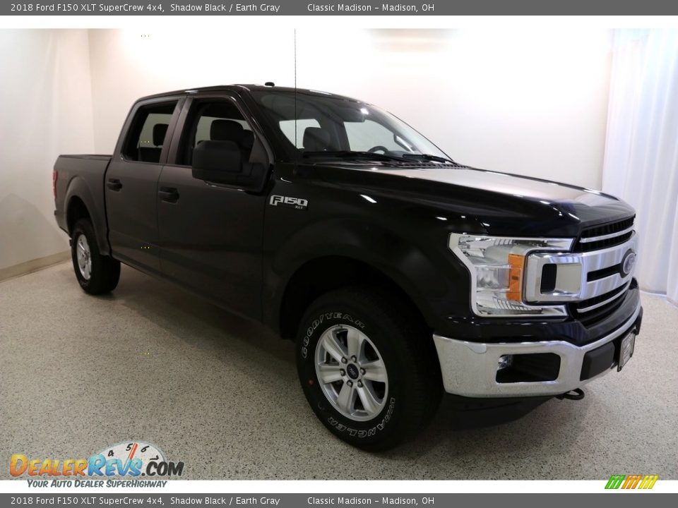 2018 Ford F150 XLT SuperCrew 4x4 Shadow Black / Earth Gray Photo #1