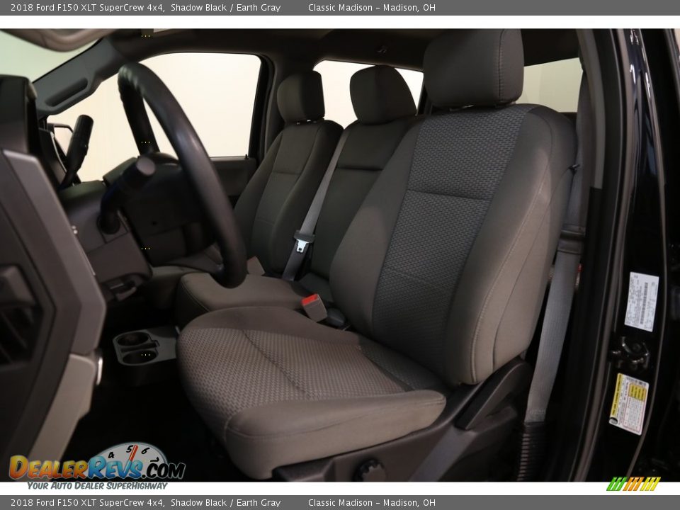 2018 Ford F150 XLT SuperCrew 4x4 Shadow Black / Earth Gray Photo #6