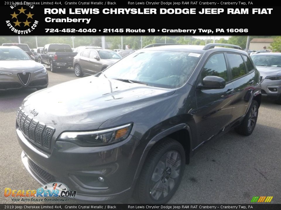 2019 Jeep Cherokee Limited 4x4 Granite Crystal Metallic / Black Photo #1