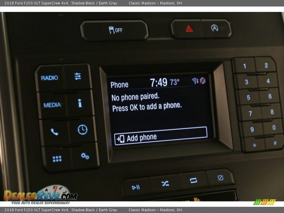 2018 Ford F150 XLT SuperCrew 4x4 Shadow Black / Earth Gray Photo #11