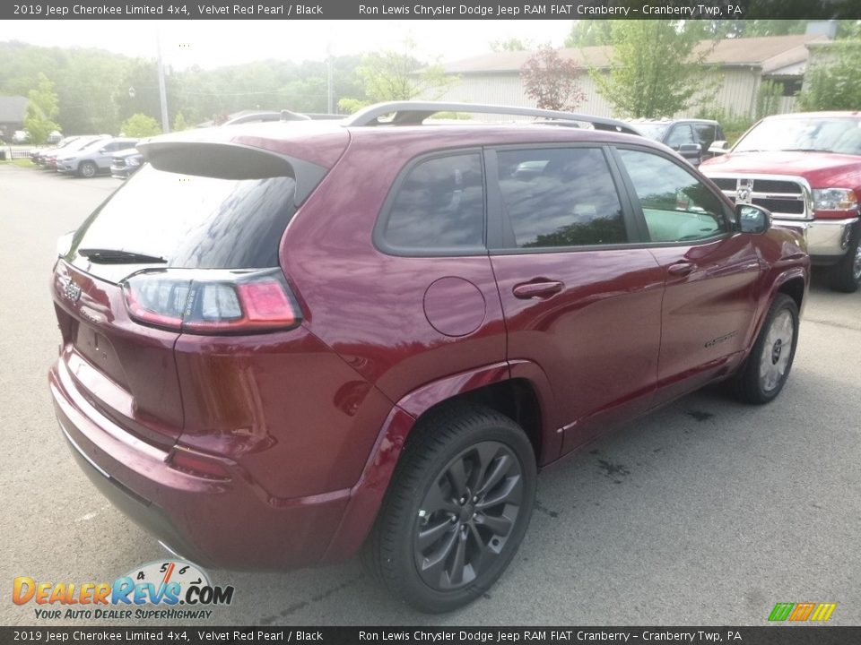 2019 Jeep Cherokee Limited 4x4 Velvet Red Pearl / Black Photo #5