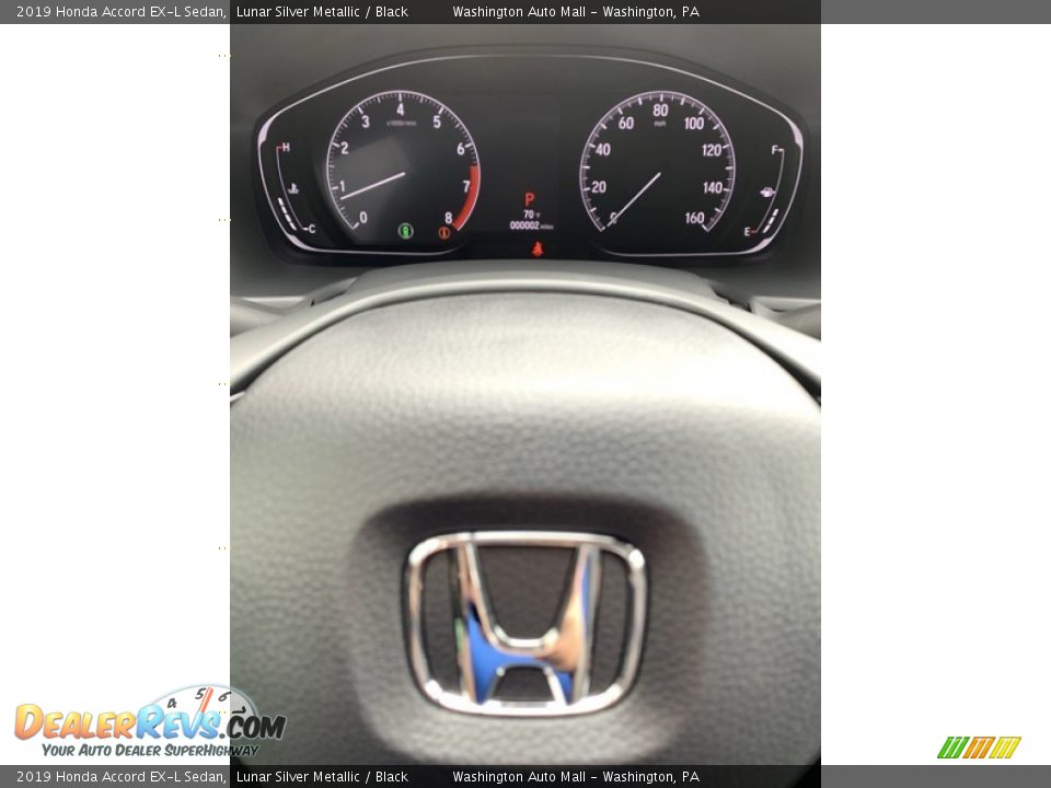 2019 Honda Accord EX-L Sedan Lunar Silver Metallic / Black Photo #30