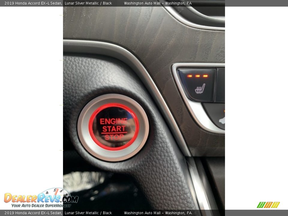 2019 Honda Accord EX-L Sedan Lunar Silver Metallic / Black Photo #35