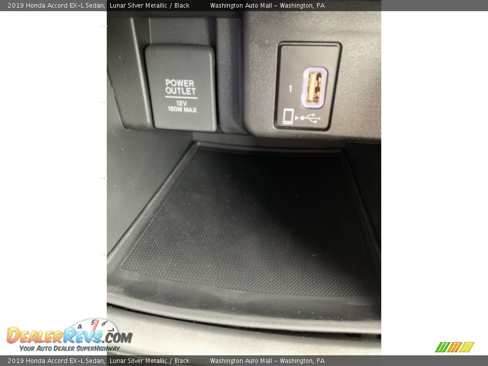 2019 Honda Accord EX-L Sedan Lunar Silver Metallic / Black Photo #36