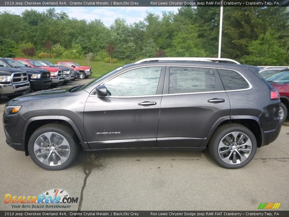 2019 Jeep Cherokee Overland 4x4 Granite Crystal Metallic / Black/Ski Grey Photo #2