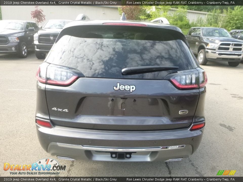 2019 Jeep Cherokee Overland 4x4 Granite Crystal Metallic / Black/Ski Grey Photo #4