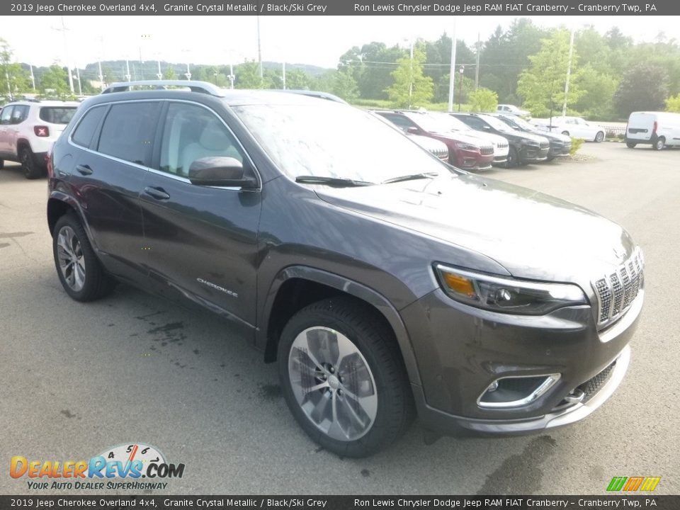 2019 Jeep Cherokee Overland 4x4 Granite Crystal Metallic / Black/Ski Grey Photo #7