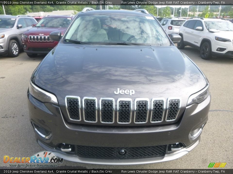 2019 Jeep Cherokee Overland 4x4 Granite Crystal Metallic / Black/Ski Grey Photo #8