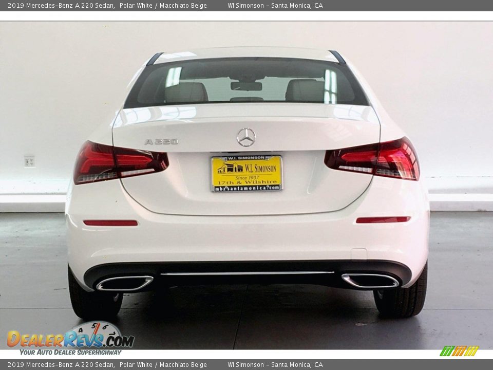 2019 Mercedes-Benz A 220 Sedan Polar White / Macchiato Beige Photo #3