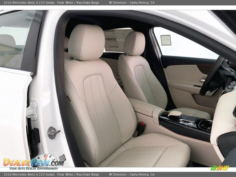2019 Mercedes-Benz A 220 Sedan Polar White / Macchiato Beige Photo #5