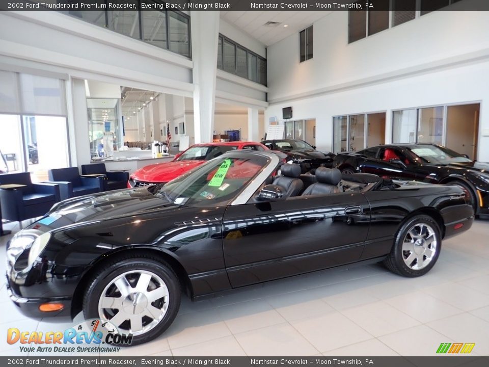 2002 Ford Thunderbird Premium Roadster Evening Black / Midnight Black Photo #1