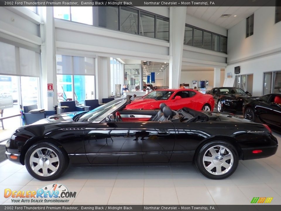 2002 Ford Thunderbird Premium Roadster Evening Black / Midnight Black Photo #2