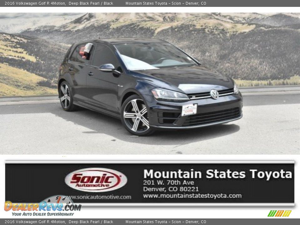 2016 Volkswagen Golf R 4Motion Deep Black Pearl / Black Photo #1