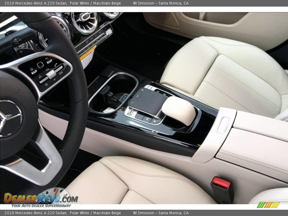 2019 Mercedes-Benz A 220 Sedan Polar White / Macchiato Beige Photo #7