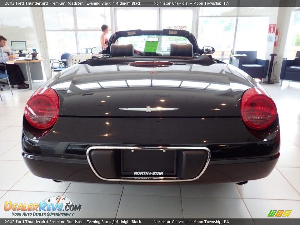 2002 Ford Thunderbird Premium Roadster Evening Black / Midnight Black Photo #4