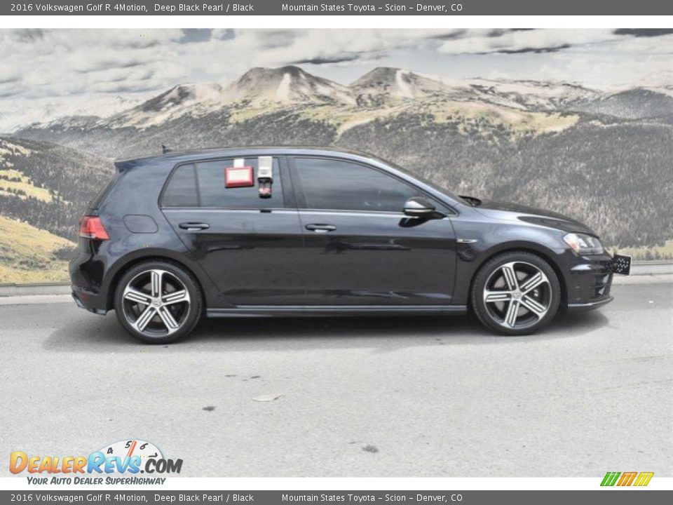 2016 Volkswagen Golf R 4Motion Deep Black Pearl / Black Photo #2