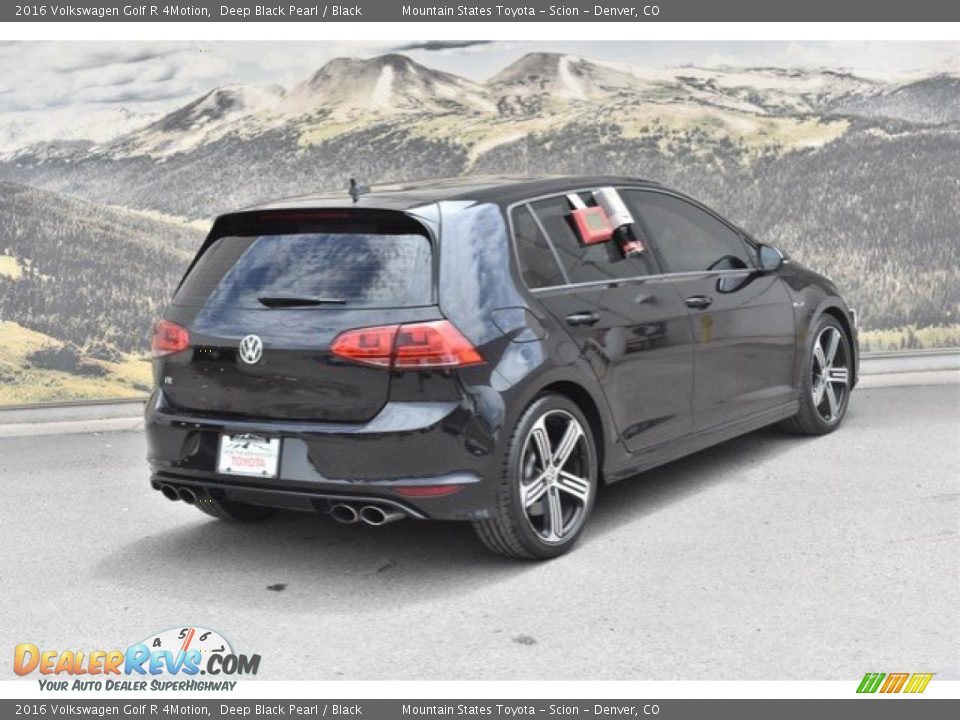 2016 Volkswagen Golf R 4Motion Deep Black Pearl / Black Photo #3