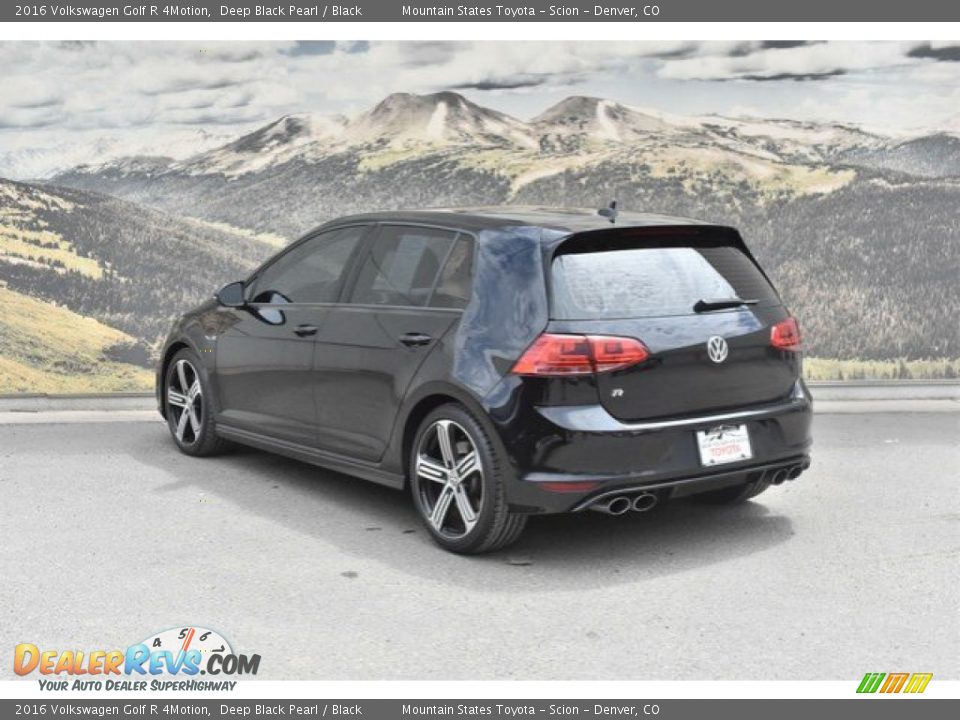 2016 Volkswagen Golf R 4Motion Deep Black Pearl / Black Photo #7