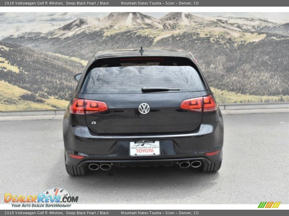 2016 Volkswagen Golf R 4Motion Deep Black Pearl / Black Photo #8